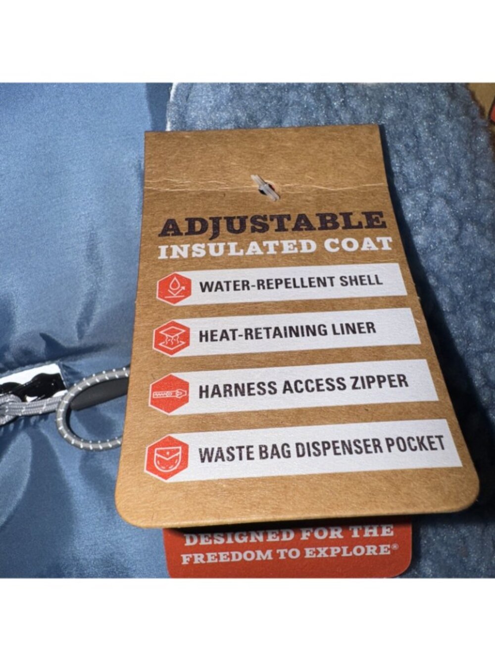 Arcadia Trail Dog Adjustable Insulated Coat Vest w Waste Bag Pocket Medium new - Picture 3 of 6